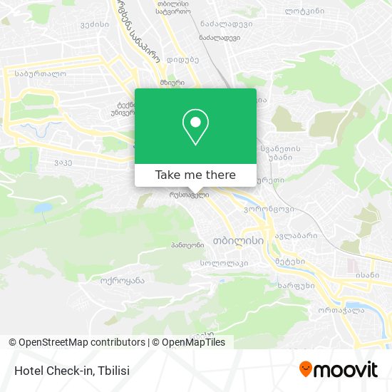 Hotel Check-in map