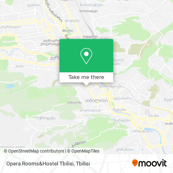 Карта Opera Rooms&Hostel Tbilisi