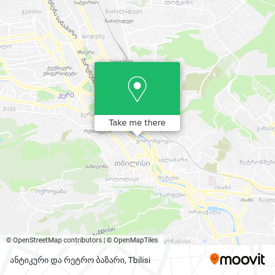 ანტიკური და რეტრო ბაზარი map