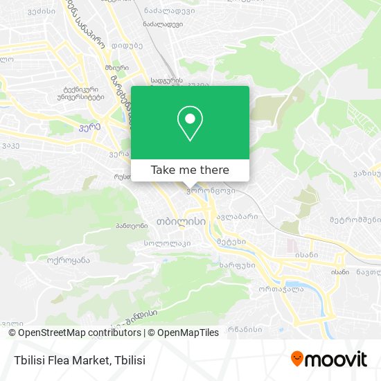 Tbilisi Flea Market map