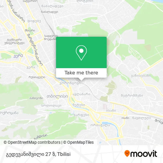 გედევანიშვილი 27 ზ map