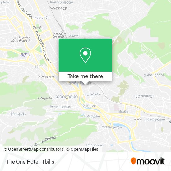 The One Hotel map
