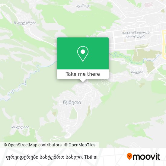 ფრეიდერები სასტუმრო სახლი map