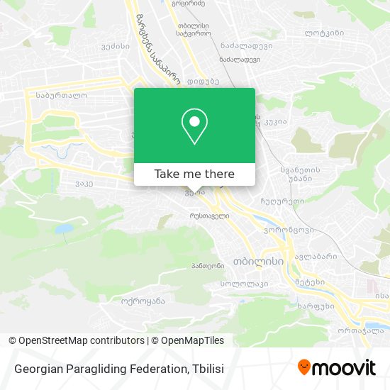 Georgian Paragliding Federation map