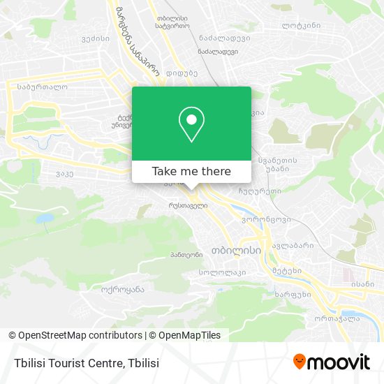 Tbilisi Tourist Centre map