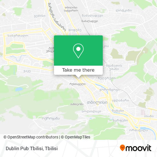 Dublin Pub Tbilisi map