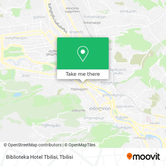 Biblioteka Hotel Tbilisi map