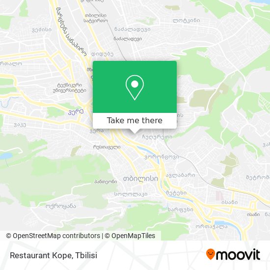 Restaurant Коре map