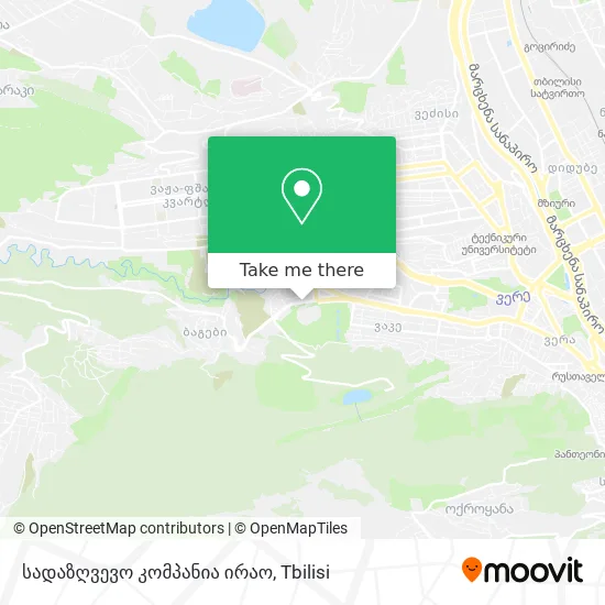 სადაზღვევო კომპანია ირაო map