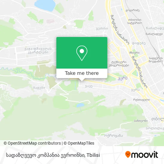 სადაზღვევო კომპანია ევროინსი map