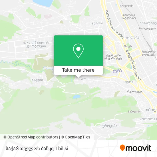 საქართველოს ბანკი map