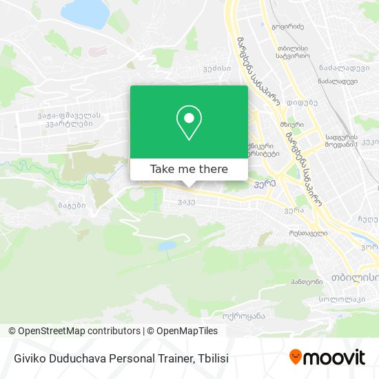 Карта Giviko Duduchava Personal Trainer