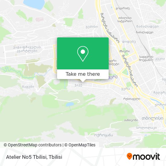 Atelier No5 Tbilisi map