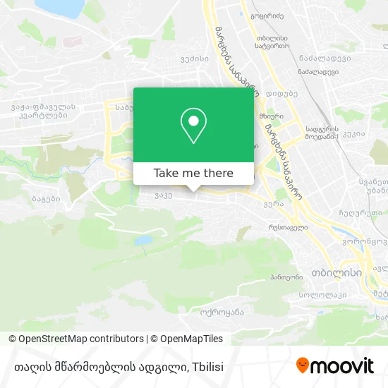 თაღის მწარმოებლის ადგილი map