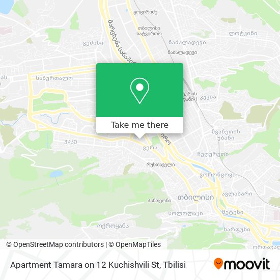 Карта Apartment Tamara on 12 Kuchishvili St