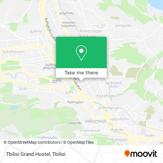 Tbilisi Grand Hostel map