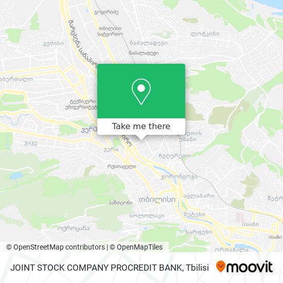 JOINT STOCK COMPANY PROCREDIT BANK map
