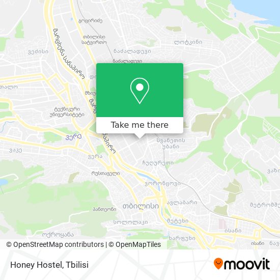 Honey Hostel map
