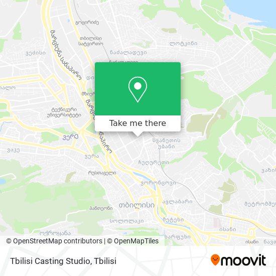 Tbilisi Casting Studio map