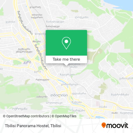 Tbilisi Panorama Hostel map