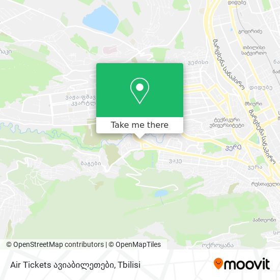 Air Tickets ავიაბილეთები map