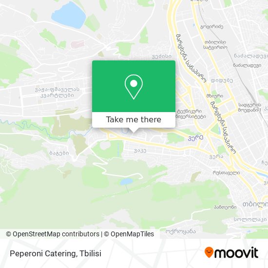 Peperoni Catering map