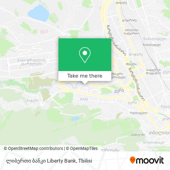 ლიბერთი ბანკი Liberty Bank map