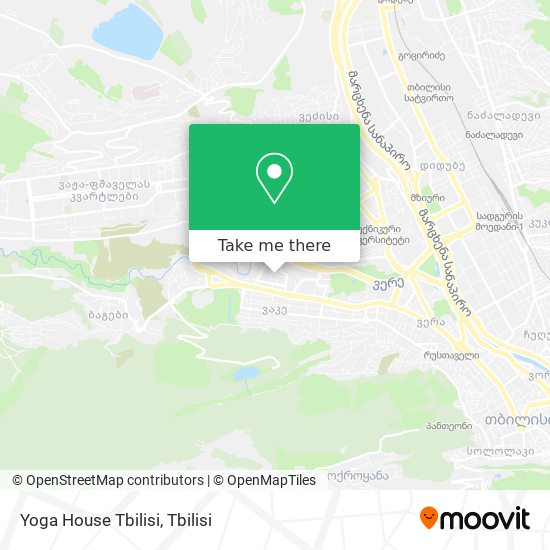 Yoga House Tbilisi map