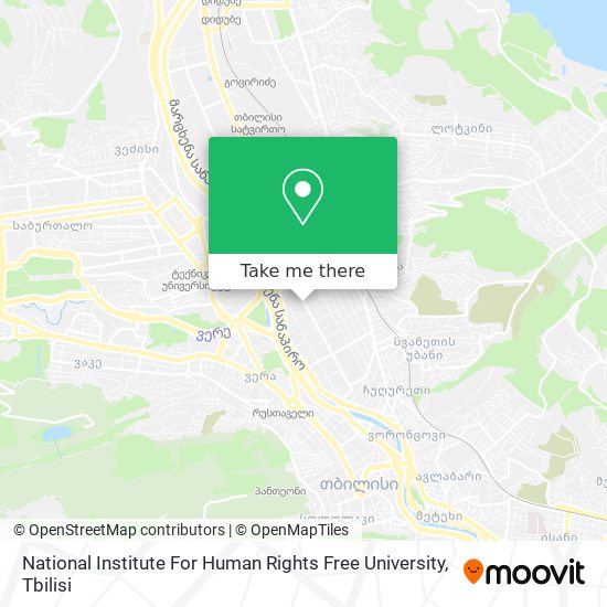 National Institute For Human Rights Free University map