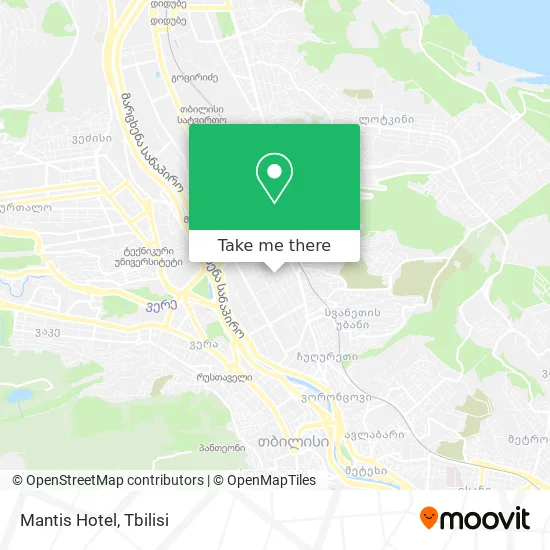 Карта Mantis Hotel