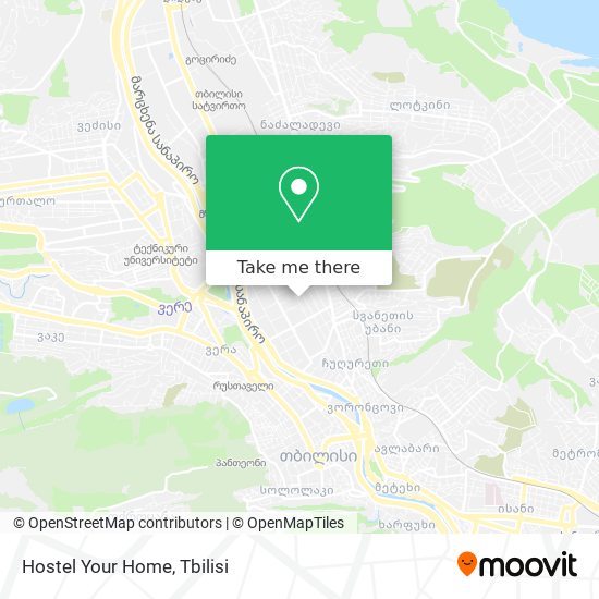 Hostel Your Home map