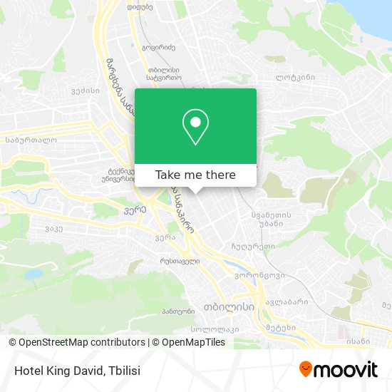 Hotel King David map