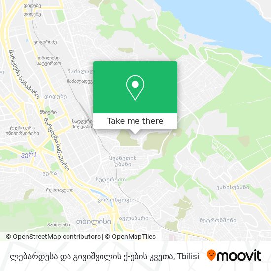 ლებარდესა და გივიშვილის ქ-ების კვეთა map