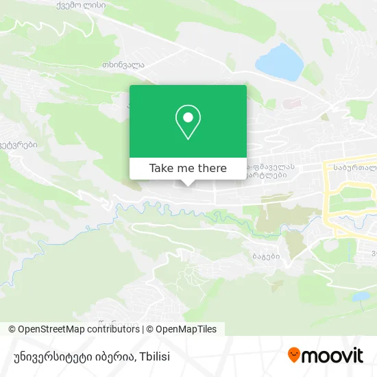 უნივერსიტეტი იბერია map