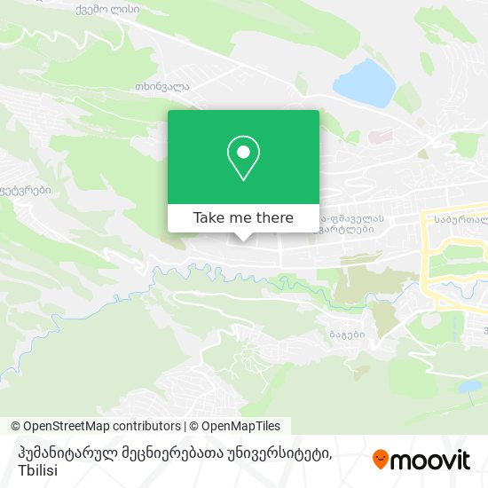 ჰუმანიტარულ მეცნიერებათა უნივერსიტეტი map