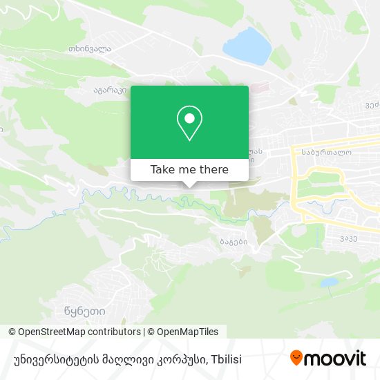 უნივერსიტეტის მაღლივი კორპუსი map