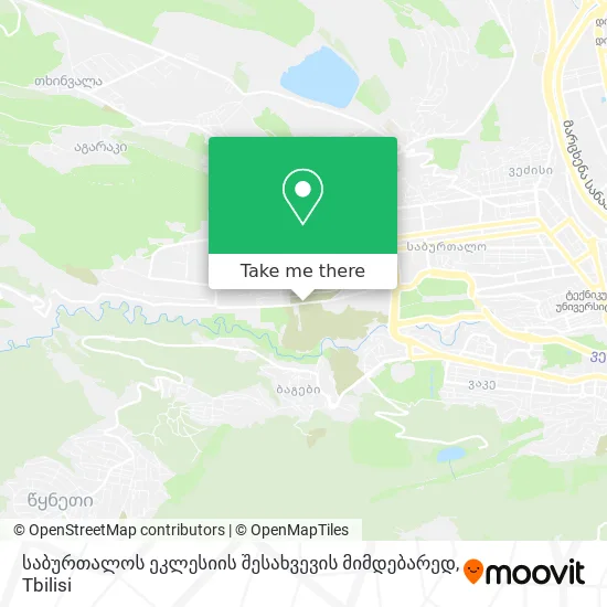 Near Saburtalo Church Lane map