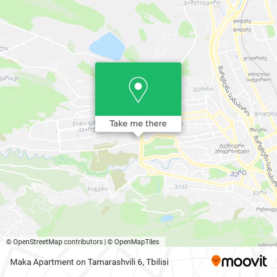 Maka Apartment on Tamarashvili 6 map