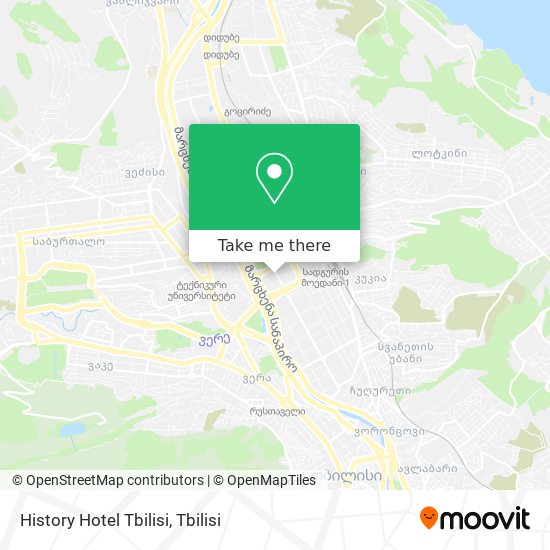 History Hotel Tbilisi map