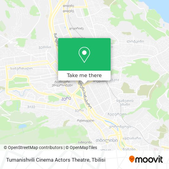 Карта Tumanishvili Cinema Actors Theatre