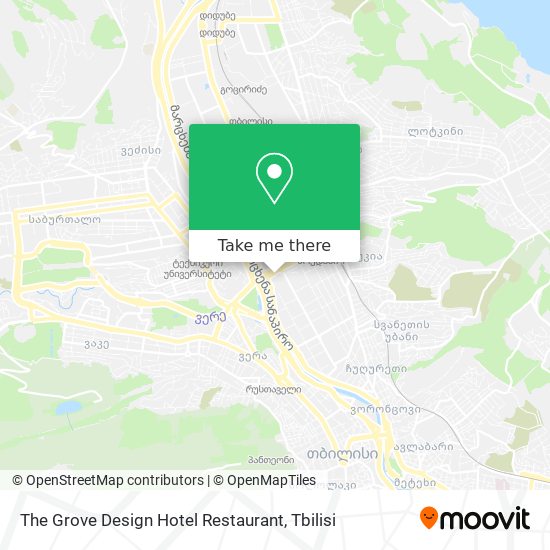 The Grove Design Hotel Restaurant map