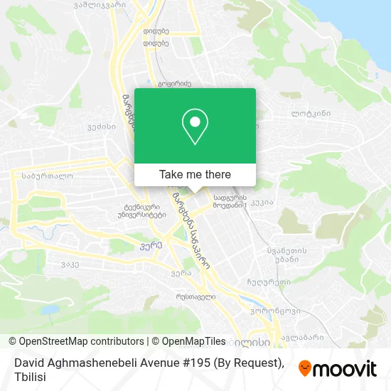 David Aghmashenebeli Avenue #195 (By Request) map
