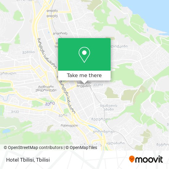 Hotel Tbilisi map