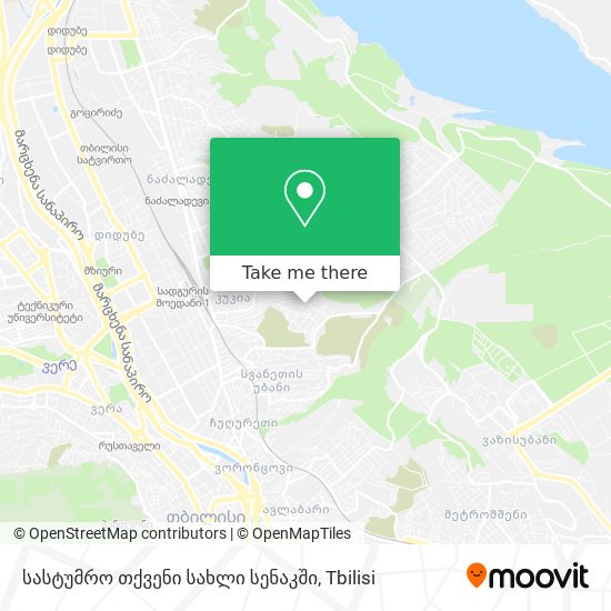 Карта სასტუმრო თქვენი სახლი სენაკში