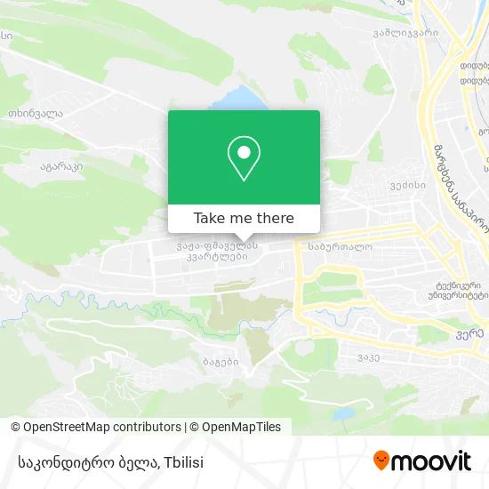საკონდიტრო ბელა map