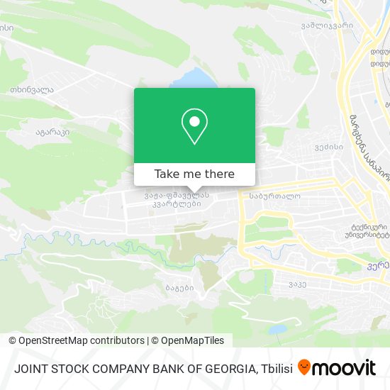 JOINT STOCK COMPANY BANK OF GEORGIA map