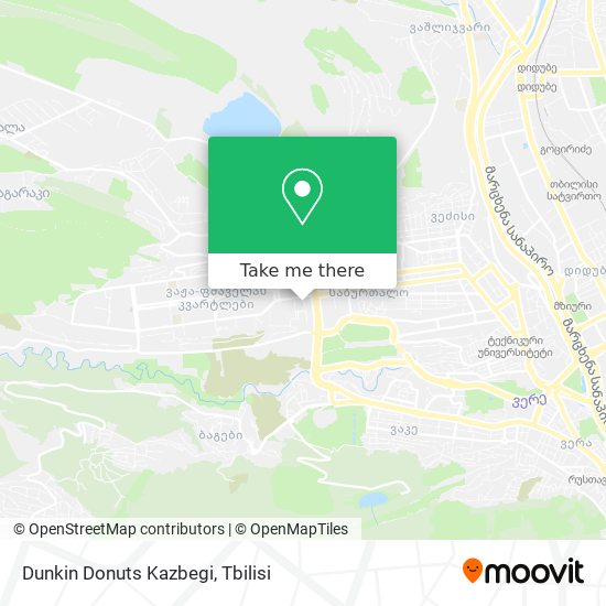 Dunkin Donuts Kazbegi map