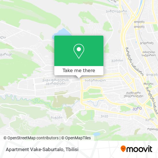 Apartment Vake-Saburtalo map