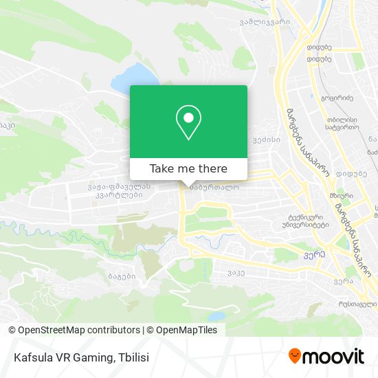 Карта Kafsula VR Gaming