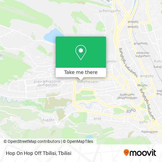 Карта Hop On Hop Off Tbilisi